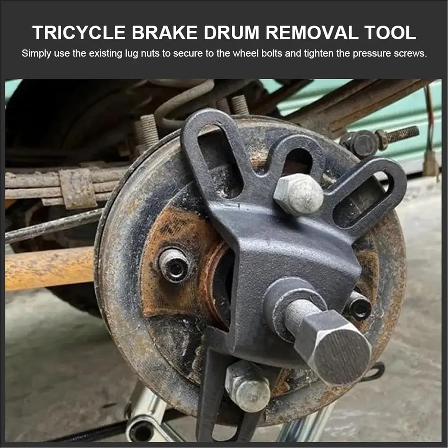 Universal Brake Drum Puller Tool 4 Hole Wheel Hub Puller Repair Tool Handheld for Motorcylce Accessories for Tricycle Motorbike