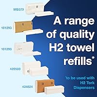 Vista 7 de Dispensador de toallas de papel Tork Xpress de acero inoxidable, diseño compacto, se ajusta a toallas de mano H2, ideal para uso doméstico, unidad