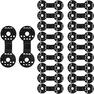 Clipes de pano de sombra,20 Pçs Clipes de plástico de pano de sombra Clipes de guarda-sol de plástico Clipes de rede de sombra Preto para estufa,jardim ao ar livre,tecido de guarda-sol agrícola