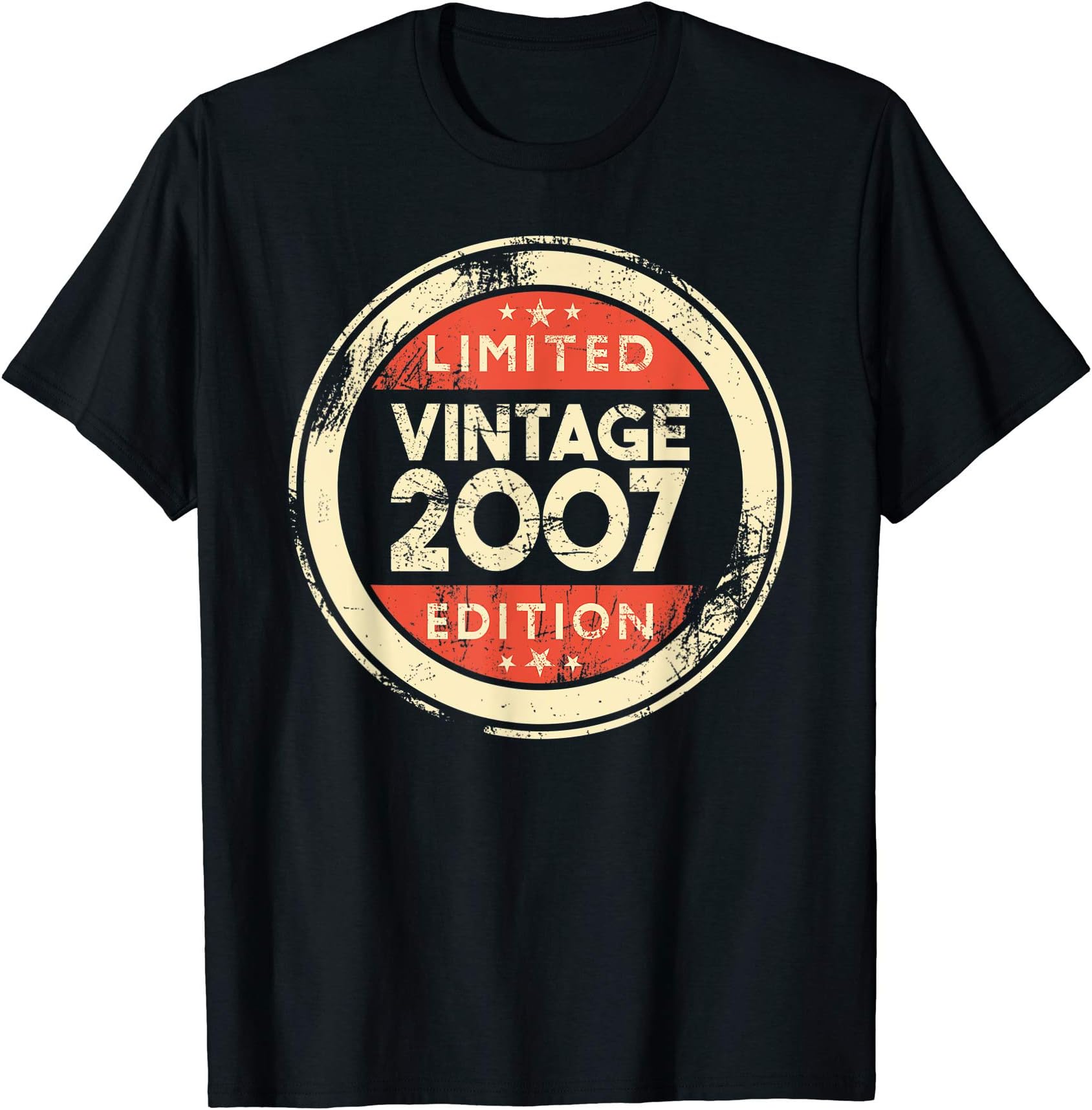 Funny 16th Birthday Shirts Born In 2007 GiftsVintage 2007 T Shirt Limited Edition Boys Girls 16 Years Old T-Shirt