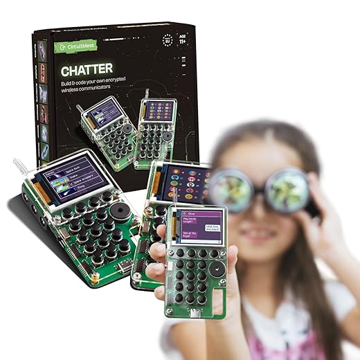 CircuitMess Chatter - DIY Encrypted Wireless Communicator | Learn Electronics and Coding | Engineering kit | STEM Projects for Kids Ages 11+ | Science Kits for Kids | STEM Toy