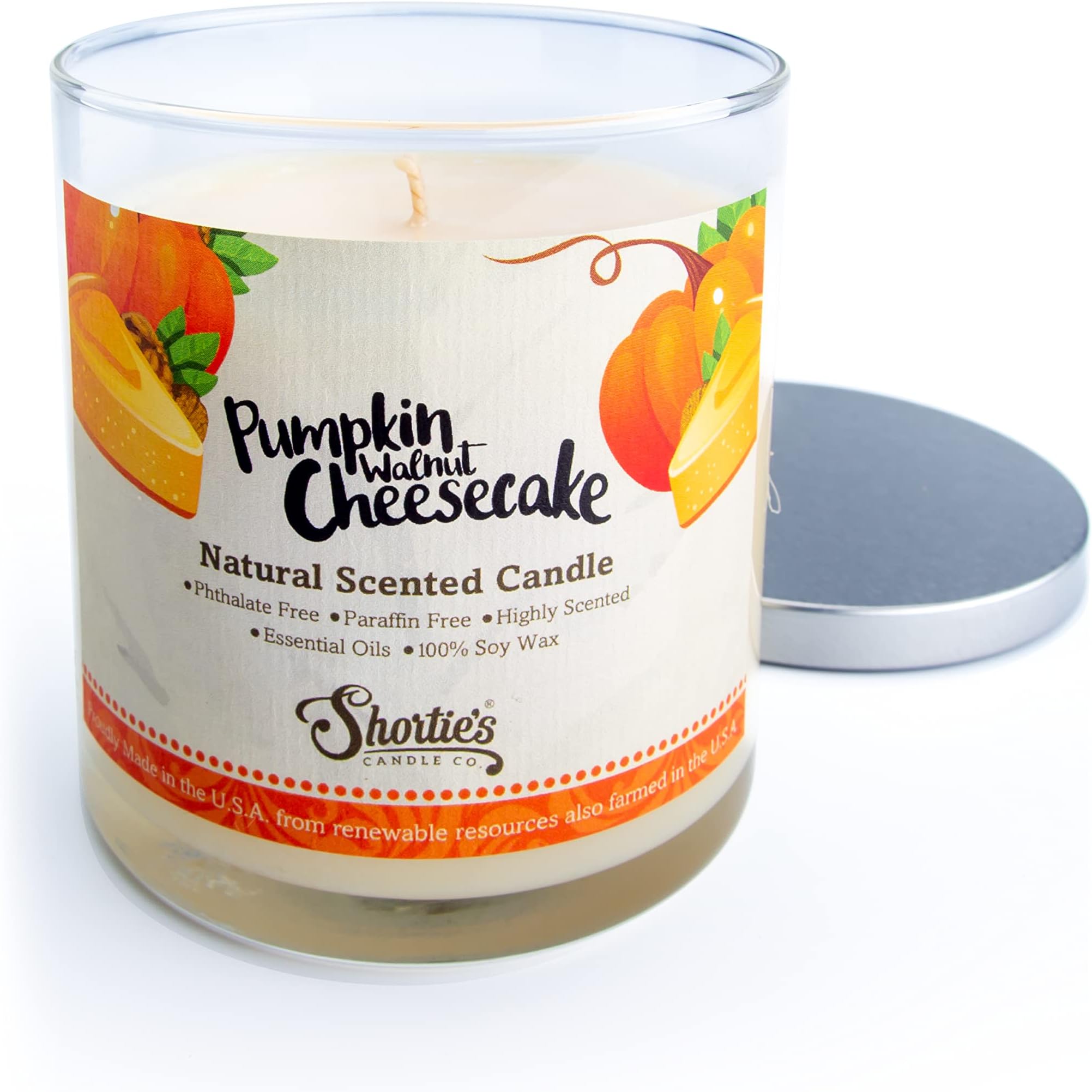 Cinnamon Bark Scented Natural Soy Candle, Essential