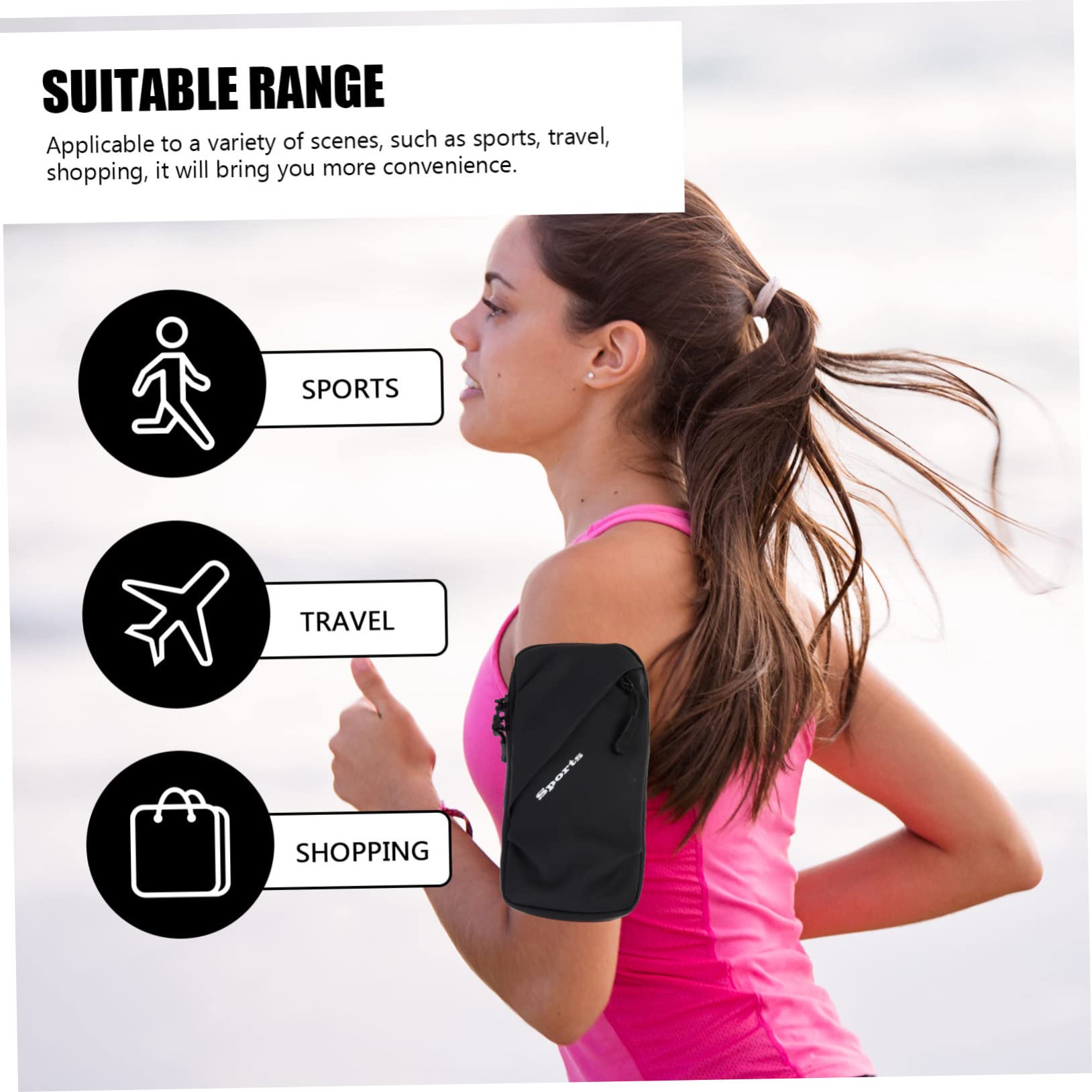 DOITOOL Lot De 3 Brassards De Téléphone pour Course À Pied Sport Brassards pour Entraînement Design Élastique