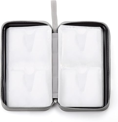 Miniatura 5 de UENTIP Funda para CD, capacidad para 96 CD, de plástico duro, cartera protectora para CDDVD, para coche, hogar, viajes (96, negro)