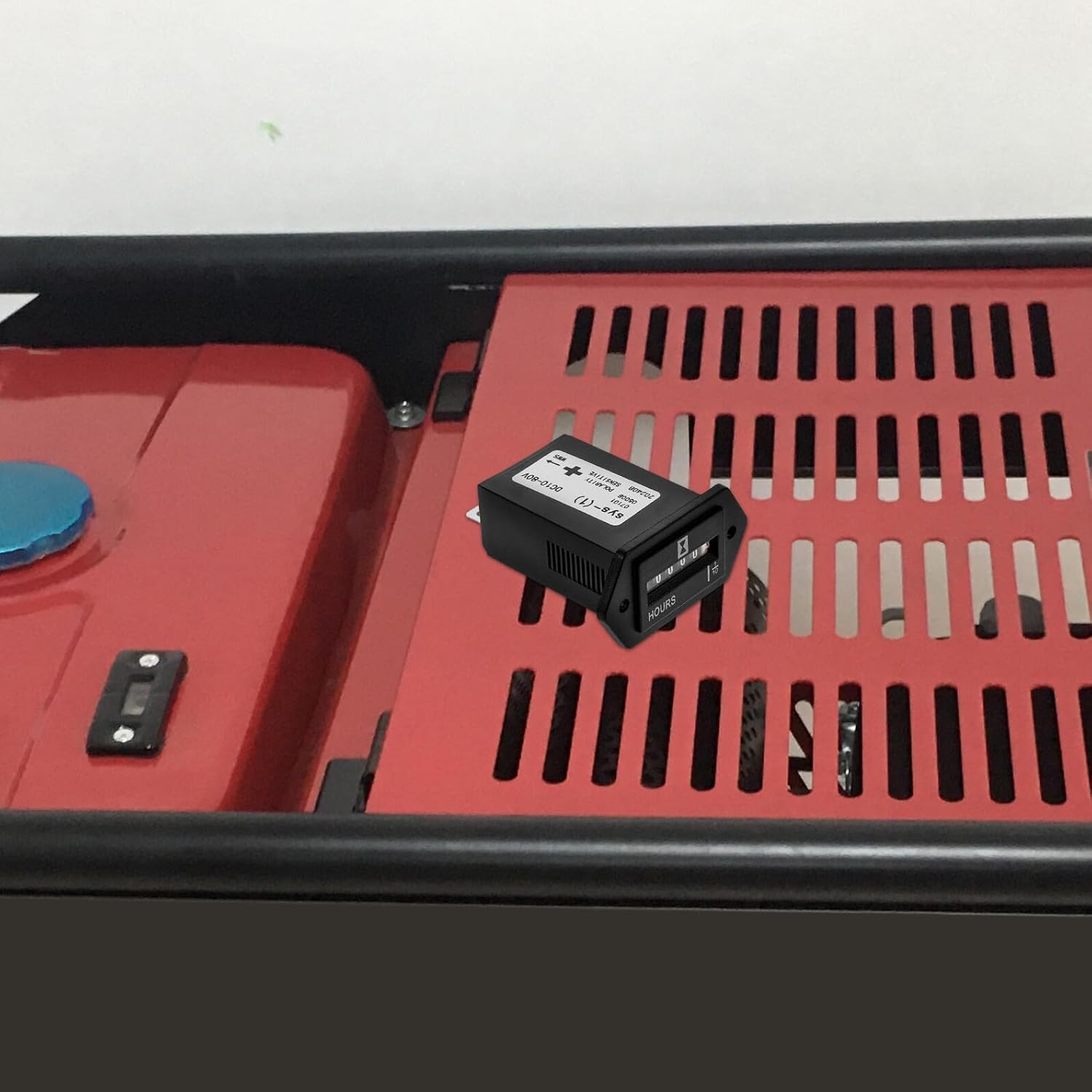 Outanaya Industrial Generator Hour Meter 10-80v Digital Mechanical Hour Counter for Tractor Automotive Snowmobile Engine Timing Gauge