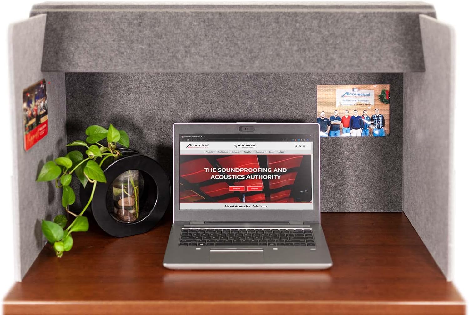 Sound Absorbing Desktop Partition Privacy Screen