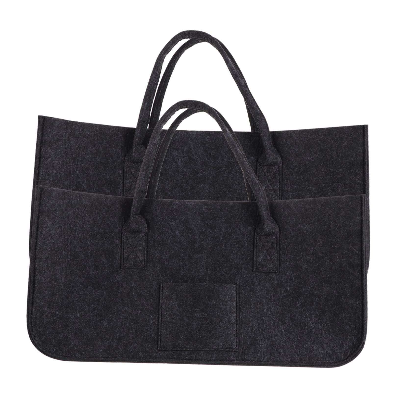 NOLITOY 2pcs Felt Handheld Storage Pouch Shopping Bag for Groceries Supermarket Daily Use Compact Design for Fruits Food