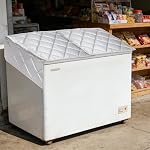 Insulated Freezer Cover 39"x28" - Waterproof Refrigerator Covers Sunshade Protector Insulation Blanket with Aluminum Foil and Magnet for Chest Freezer/Cold Storage/Beverage Cooler