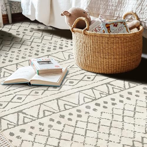 Miniatura 6 de Tapete lavable a máquina, estilo bohemio, tribal, tradicional, para cocina, cubierta de suelo, plegable, delgado, para interiores, entrada, baño,