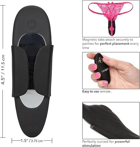 Miniatura 2 de CalExotics Lock-N-Play - Calzones vibradores recargables de 10 funciones color negro