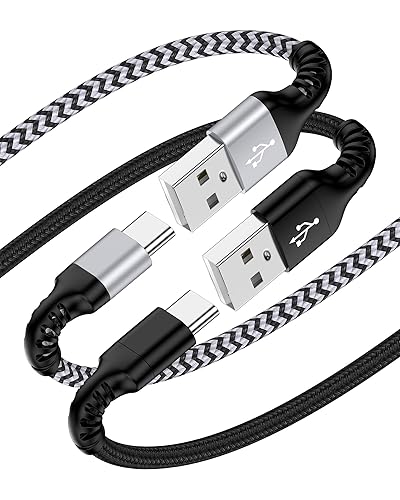 Cable de carga Android de 10 pies, paquete de 2 cables de carga rápida USB A a USB C para Apple iPhone nuevo tipo C, Car Play Android, Samsung