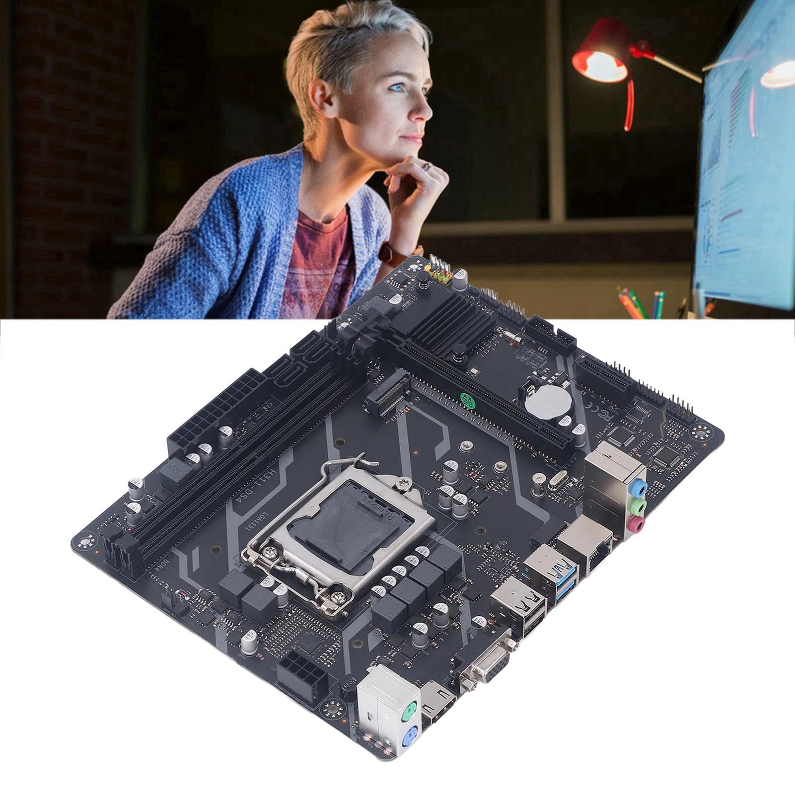 Scheda Madre Gaming, Scheda Madre DDR4, LGA1151, I9 I7 I5 I3, Memoria a Doppio Canale, USB 3.0, SATA, Uscita HD, per Assemblaggio PC