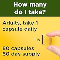 Vista 4 de Nature Made Curcumina de cúrcuma 500 mg, suplemento herbario para apoyo antioxidante, 60 cápsulas, suministro para 60 días