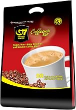 Trung Nguyen G7 Instant Coffee - 3-in-1 Roasted Ground Blend with Creamer & Sugar, Vietnamese Coffee (50 Sachets)