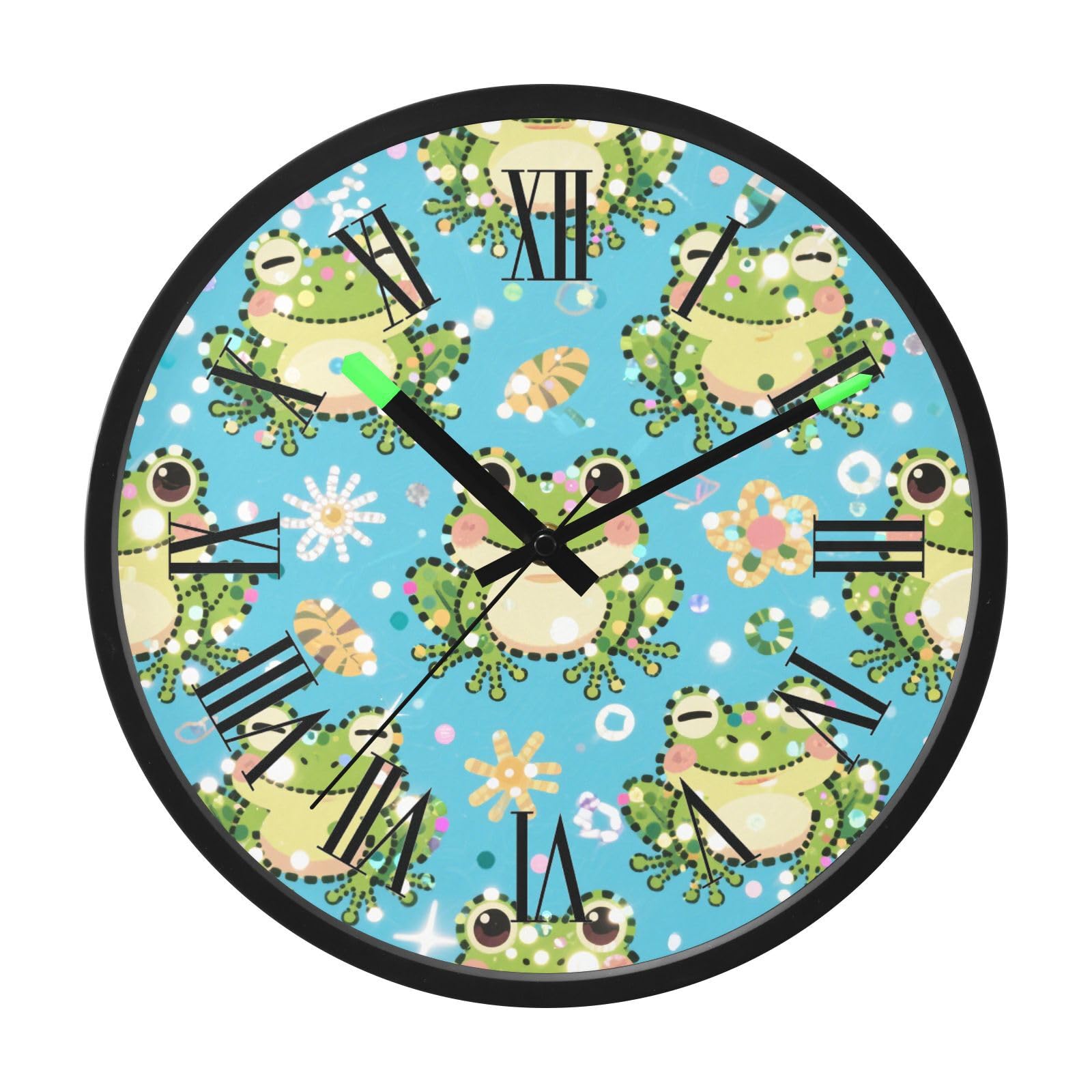 Horloge lumineuse silencieuse vocale sans tic-tac à piles pour un sommeil serein