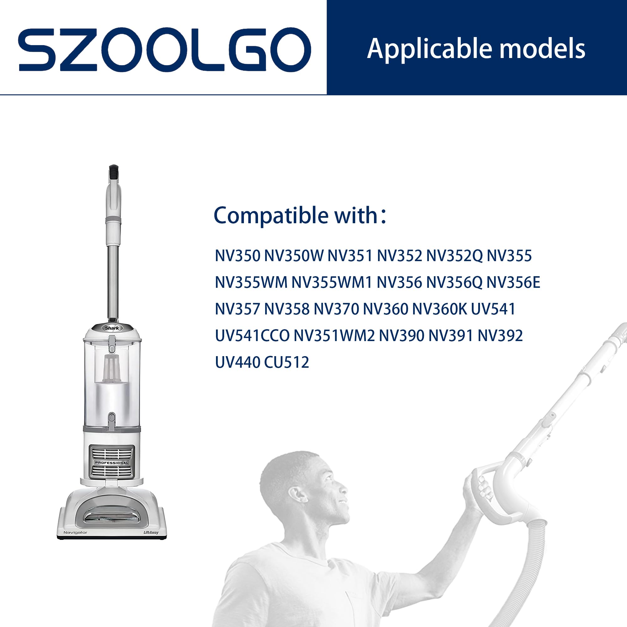 Pasotim Paquete De 4 Ruedas De Cepillo De Piso Para Aspiradora NV350 Nv352 Nv355 Nv356e Nv500 Nv501 Y Mas