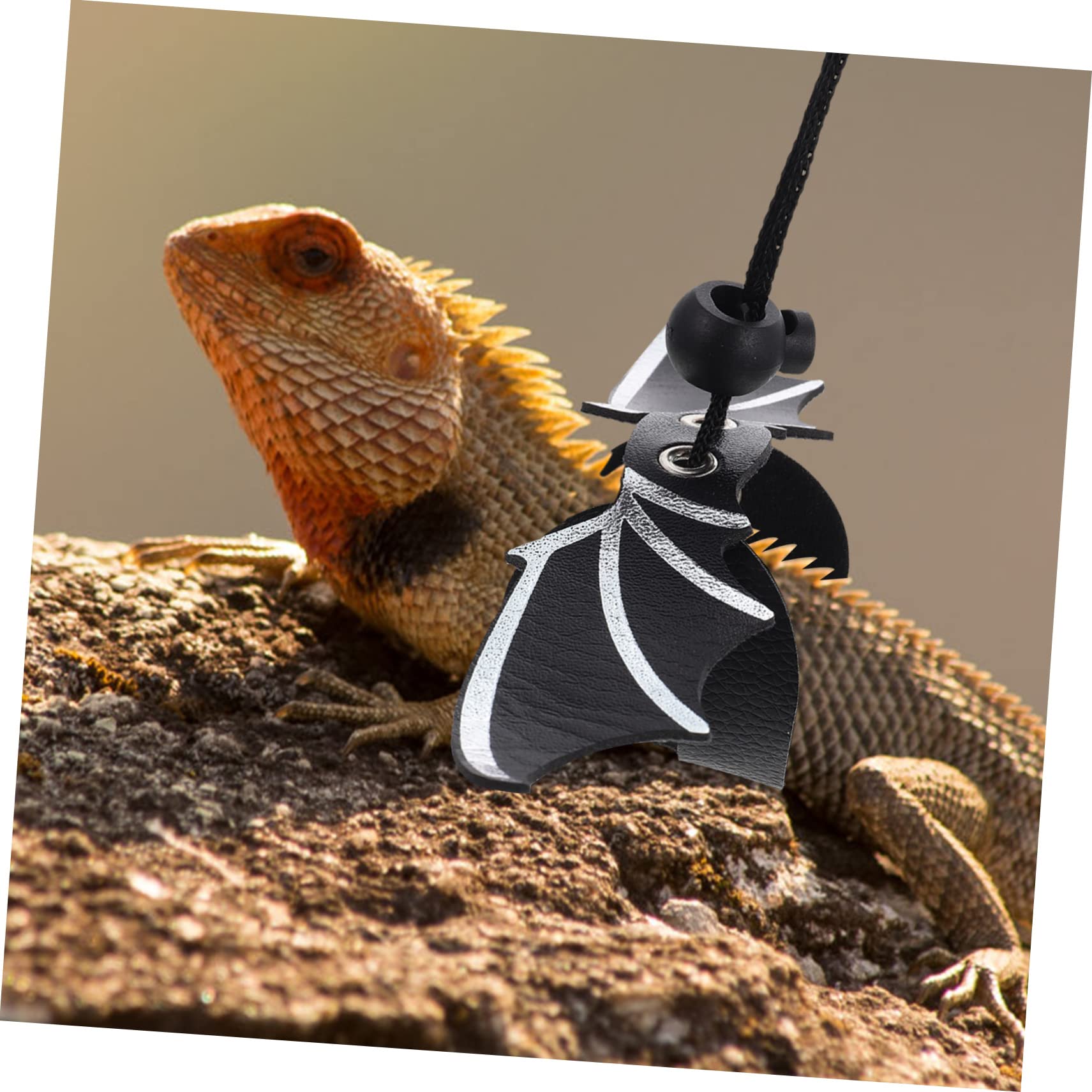 Mipcase 5juegos Correa Ajustable para Reptiles Sombrero y Pajarita Kit De Arnés para Lagartijas para Paseos Al Aire y Decoración Divertida