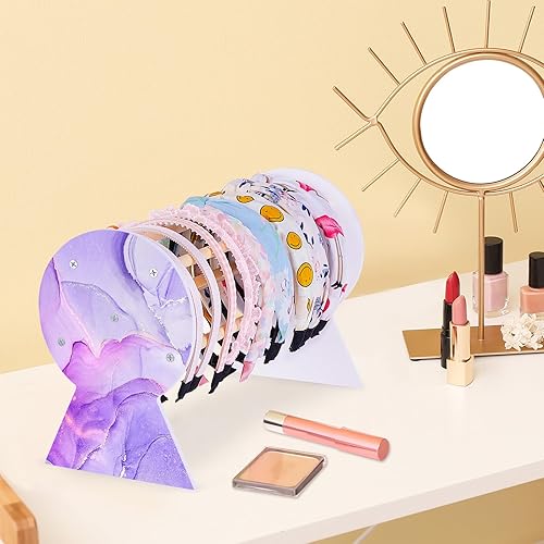 Vista 56 de Basumee Soporte para diadema: organizador de accesorios para el cabello para niñas, diademas para el cabello y decoración de habitaciones