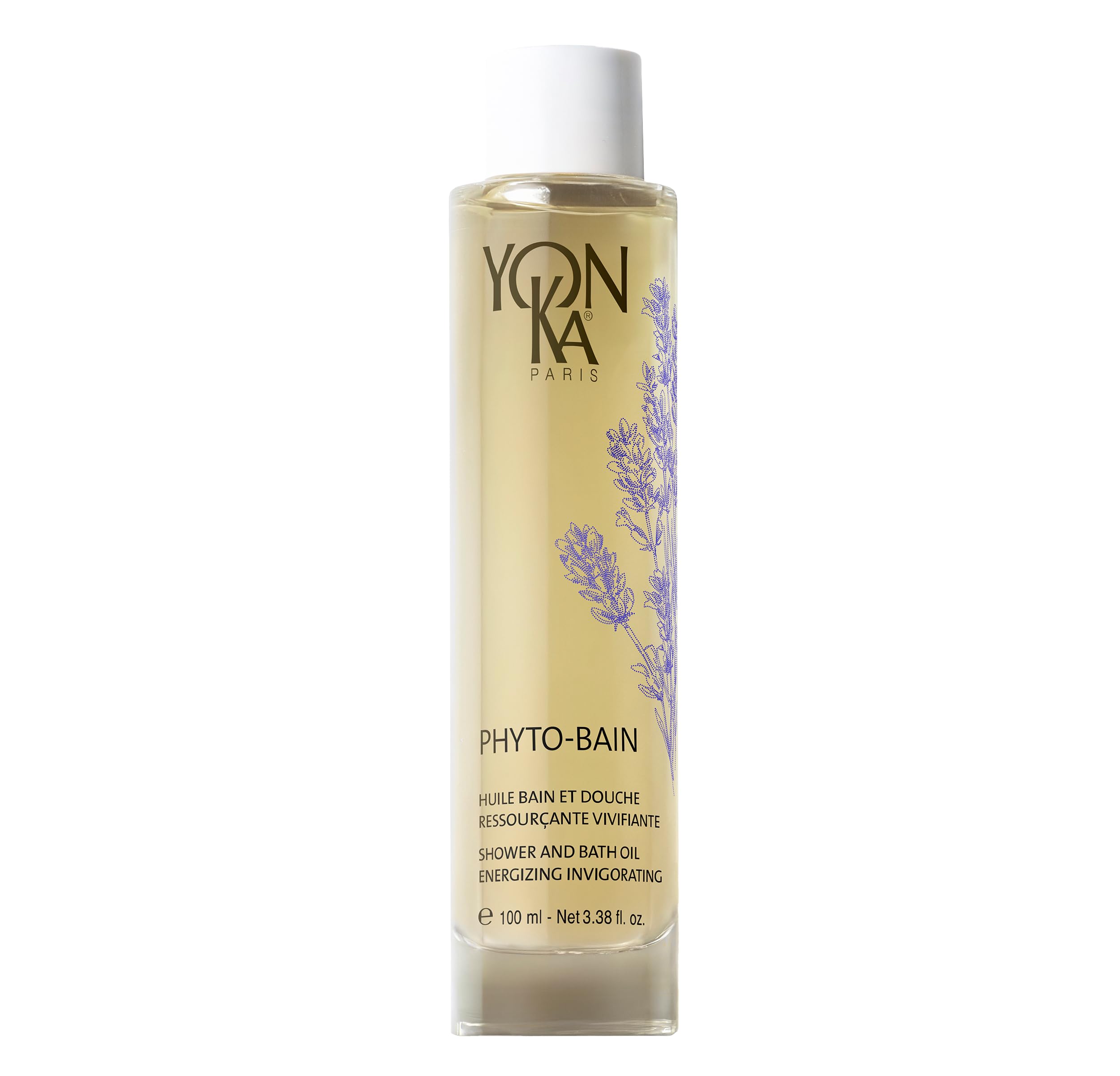Yon-Ka Phyto-Bain Huile de Bain et Douche Revitalisante 100ml | Huile Relaxante et Tonifiante pour Peau Sèche | Stimule la Microcirculation | Lavande de Provence et Romarin | Origine Naturelle