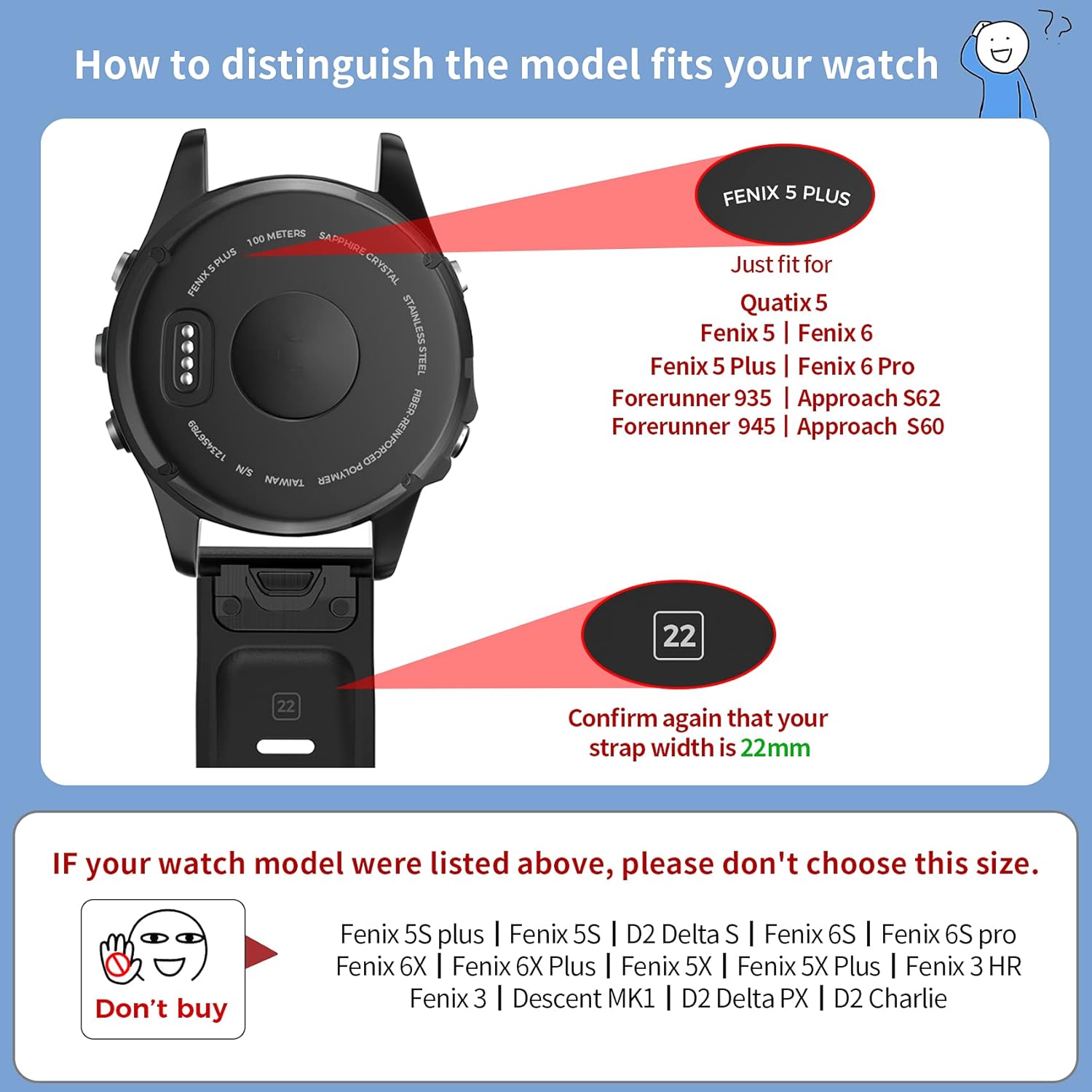 NotoCity Compatible with Forerunner 935 Watch Band Silicone Watch Strap Replacement for Fenix 5/Fenix 5 Plus/Fenix 6/Fenix 6 Pro/Forerunner 935/945/Approach S60/Quatix 5(Black/Slate/Red/Orange/Army)