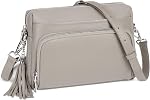 befen Genuine Leather Crossbody Purses for Women Lightweight Small Crossbody Bags Purse with Built in RFID Blocking Wallet