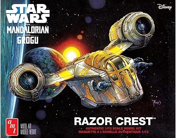 AMT Star Wars The Mandalorian & Grogu Razor Crest 172 Scale Model Kit