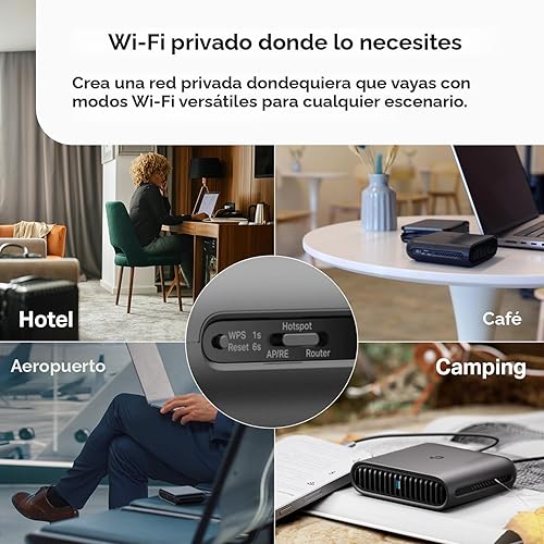 Miniatura 3 de TP-Link Router de Viaje Ultra-Portátil Wi-Fi 6 AX1500 TL-WR1502X | Compartición Fácil de WiFi Público | Aprobado para Hotel/RV/Viajes | Conexión