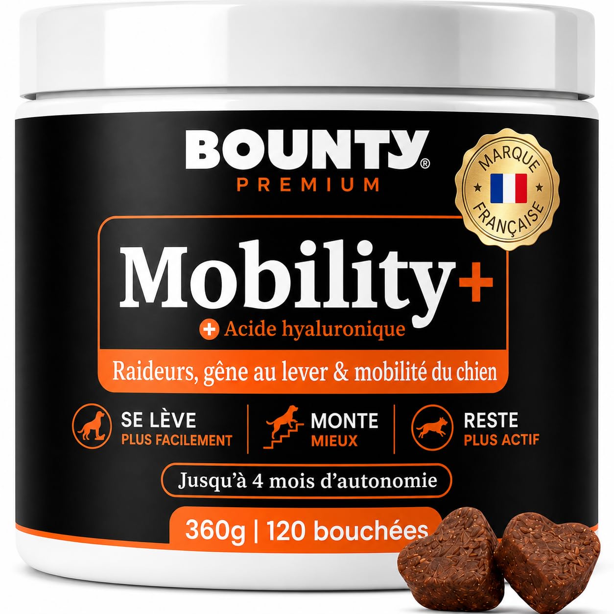 Complément articulaire pour chien arthrosique Mobility+ | 120 bouchées