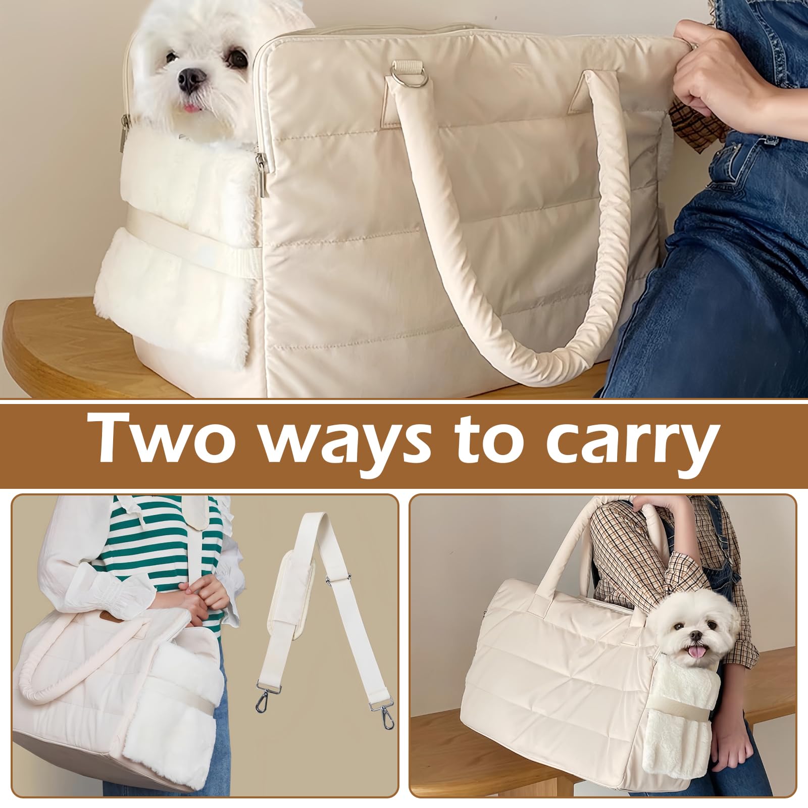 Transporttasche für Hunde und Katzen, Haustiere Tragetasche für Kleinen und Mittleren Hund Welpen Katze bis 9 kg, Hunde Welpen Katzen Tasche, Atmungsaktiv Schultertasche für Outdoor Reisen