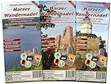  Harzer Wandernadel: Offizielles - 3-teiliges wetterfestes Kartenset