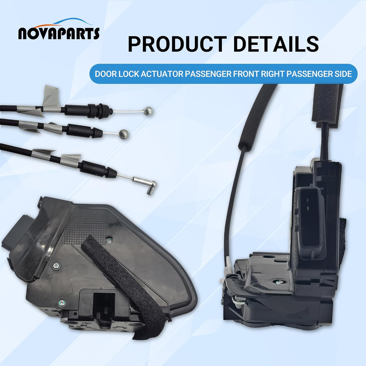 NOVAPARTS Door Lock Actuator Front Right Passenger Side for Nissan Rogue 2014 2015 2016 2017 2018 2019 2020 805004BA0A 80500-4BA0B