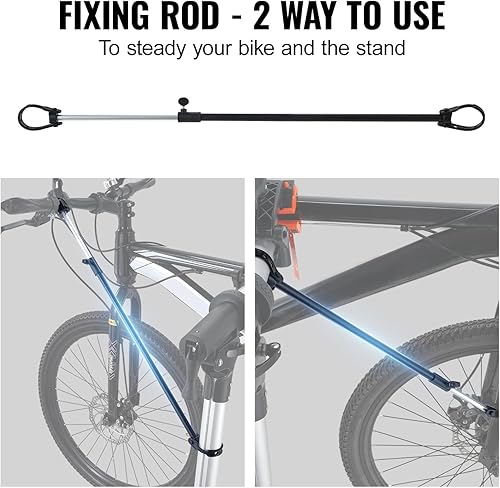 Miniatura 5 de VEVOR Soporte de reparación de bicicletas, soporte de reparación de bicicletas resistente de 66-80 libras, soporte de trabajo de mantenimiento de