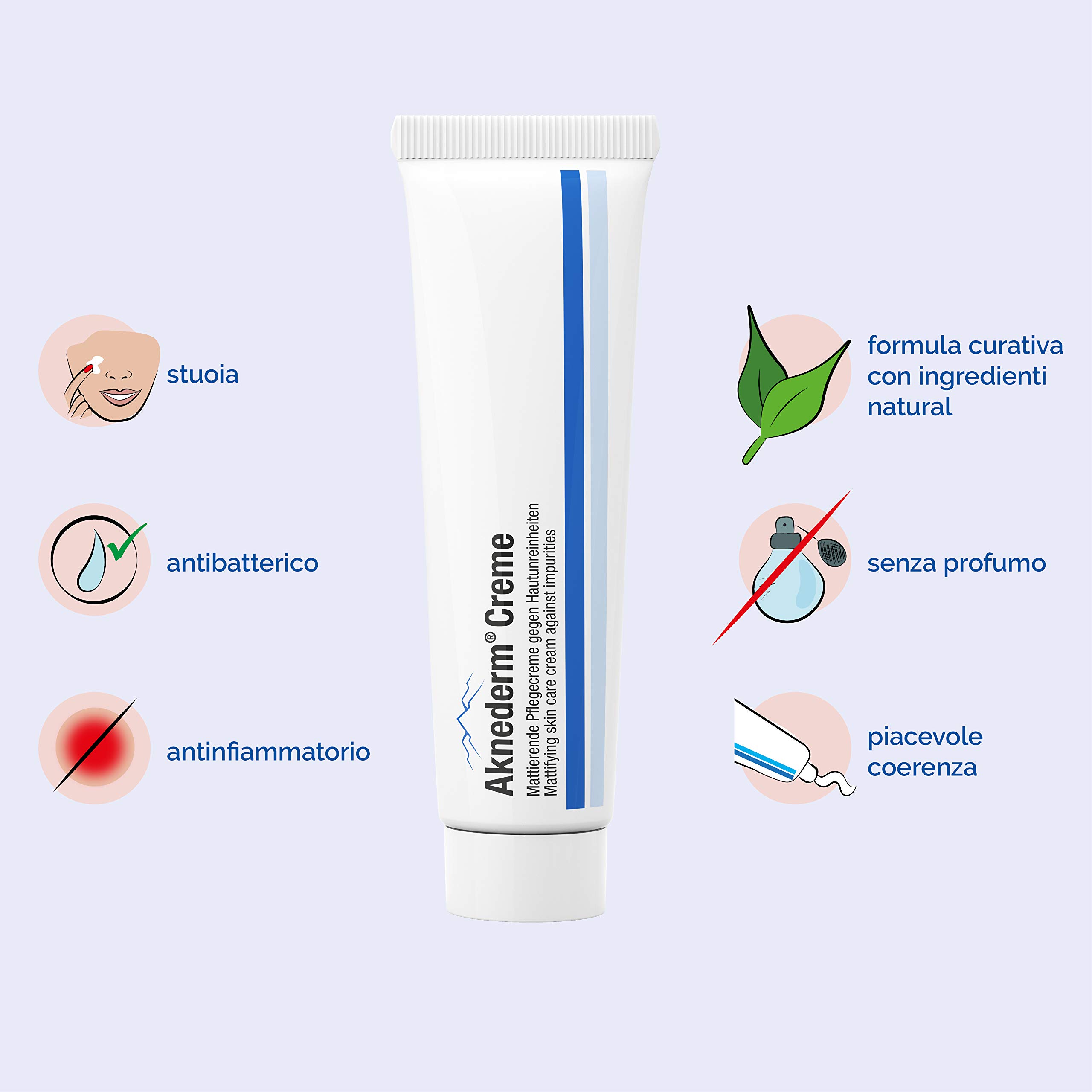 Aknederm Crema (Confezione Doppia, 60 g)