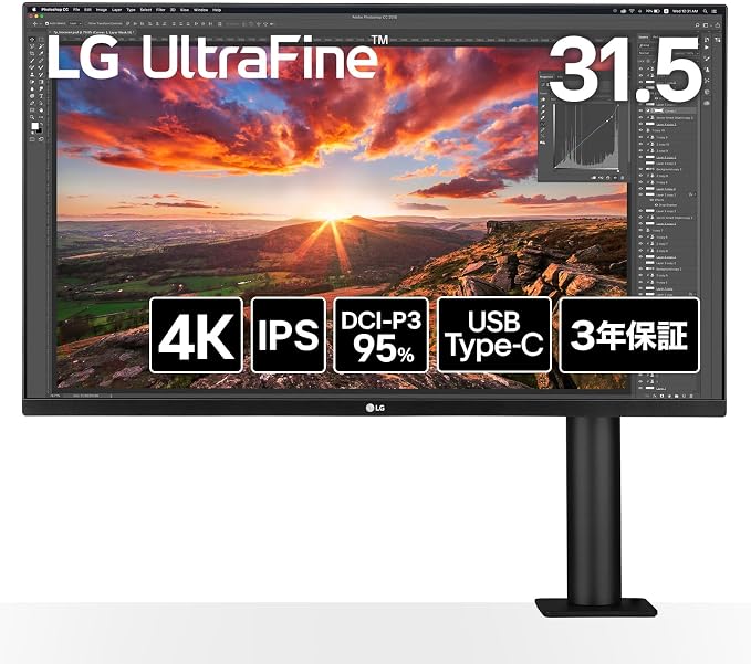 LG UltraFine Display Ergo 32UN880K-B 31.5-inch 4K monitor