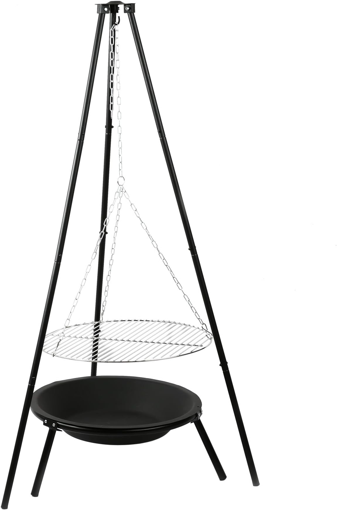 Mayer Barbecue BRENNA Tripod Grill with Fire Bowl MHG-103 | Tripod Charcoal Barbecue BBQ