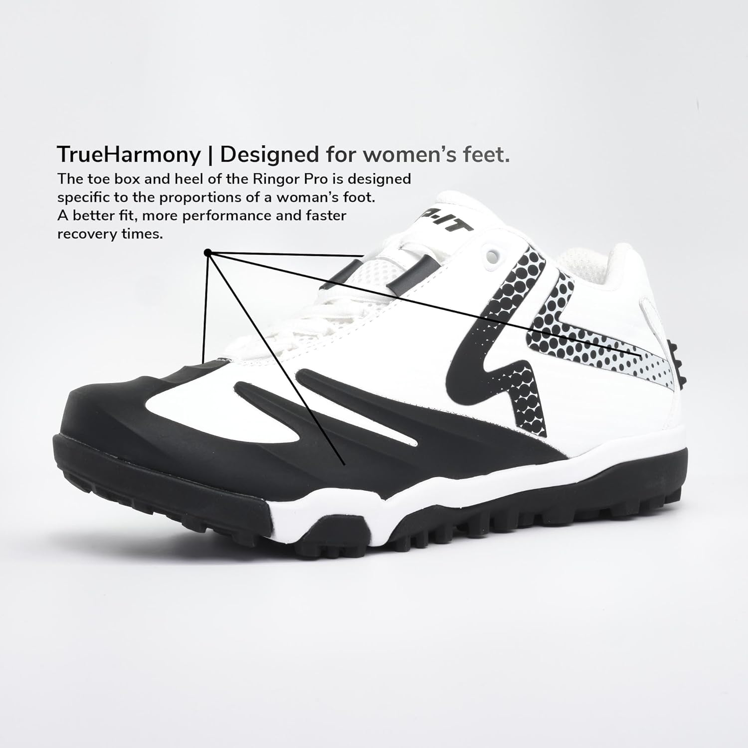 RIP-IT SwiftStep Ringor Pro Softball Turf Shoes, Lightweight Softball Shoes for Women