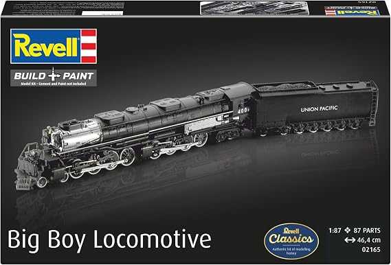 Revell 02165 Big Boy Locomotive 1:87 Scale Unbuilt/Unpainted Plastic Model Kit