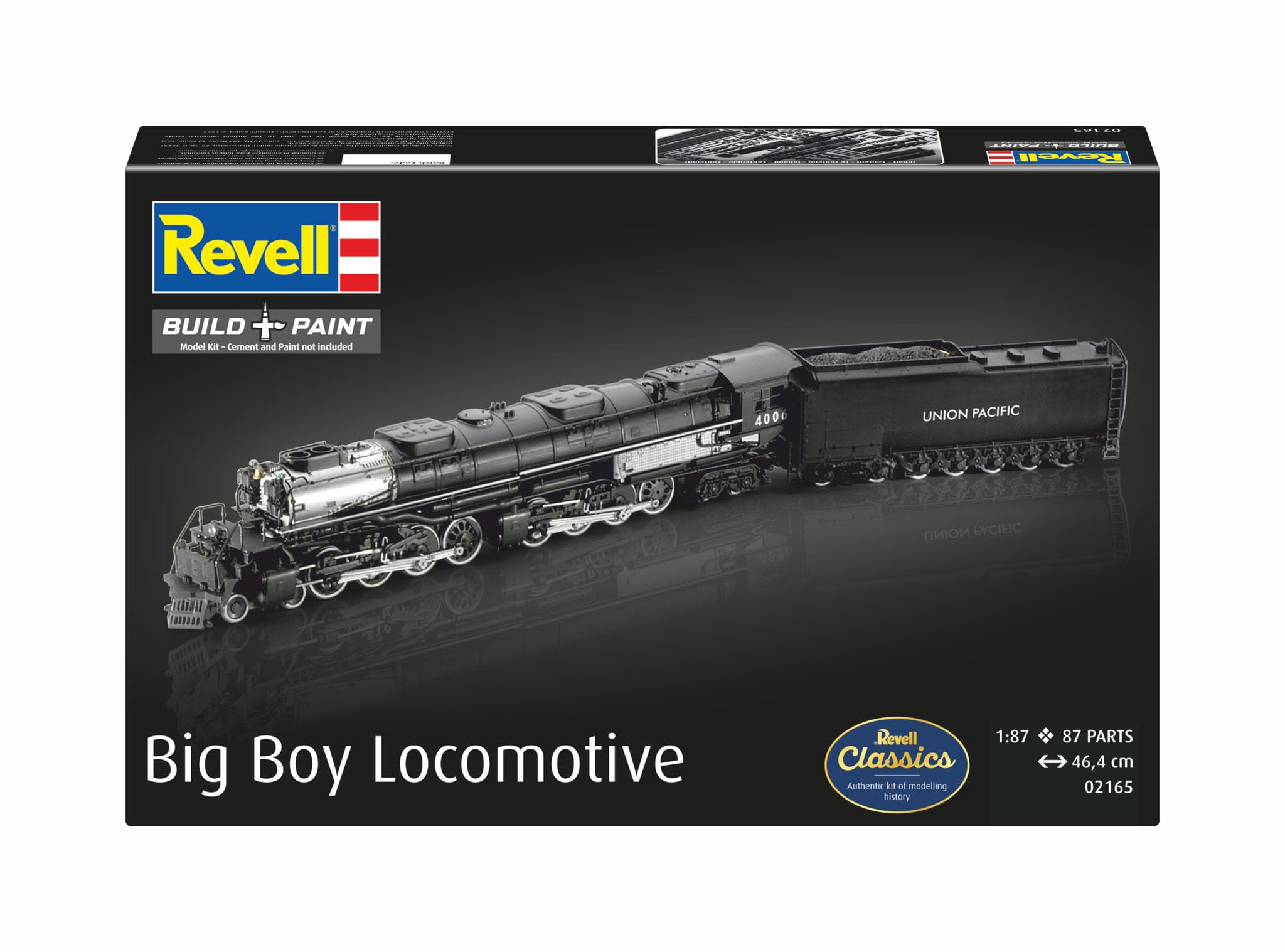Revell 02165 - Big Boy Kit di Modello in Plastica Locomotive, Scala 1:87