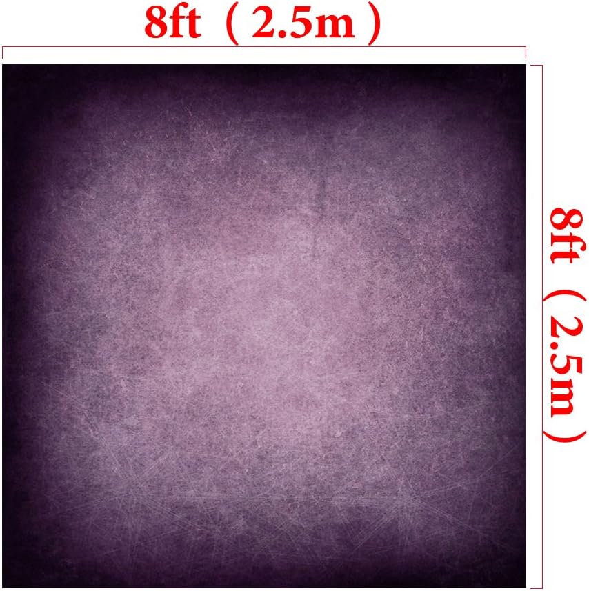 Kate 8×8ft Purple Photo Backdrop Portrait Photography Background Abstract Photo Studio Props for Photographer Head Shots