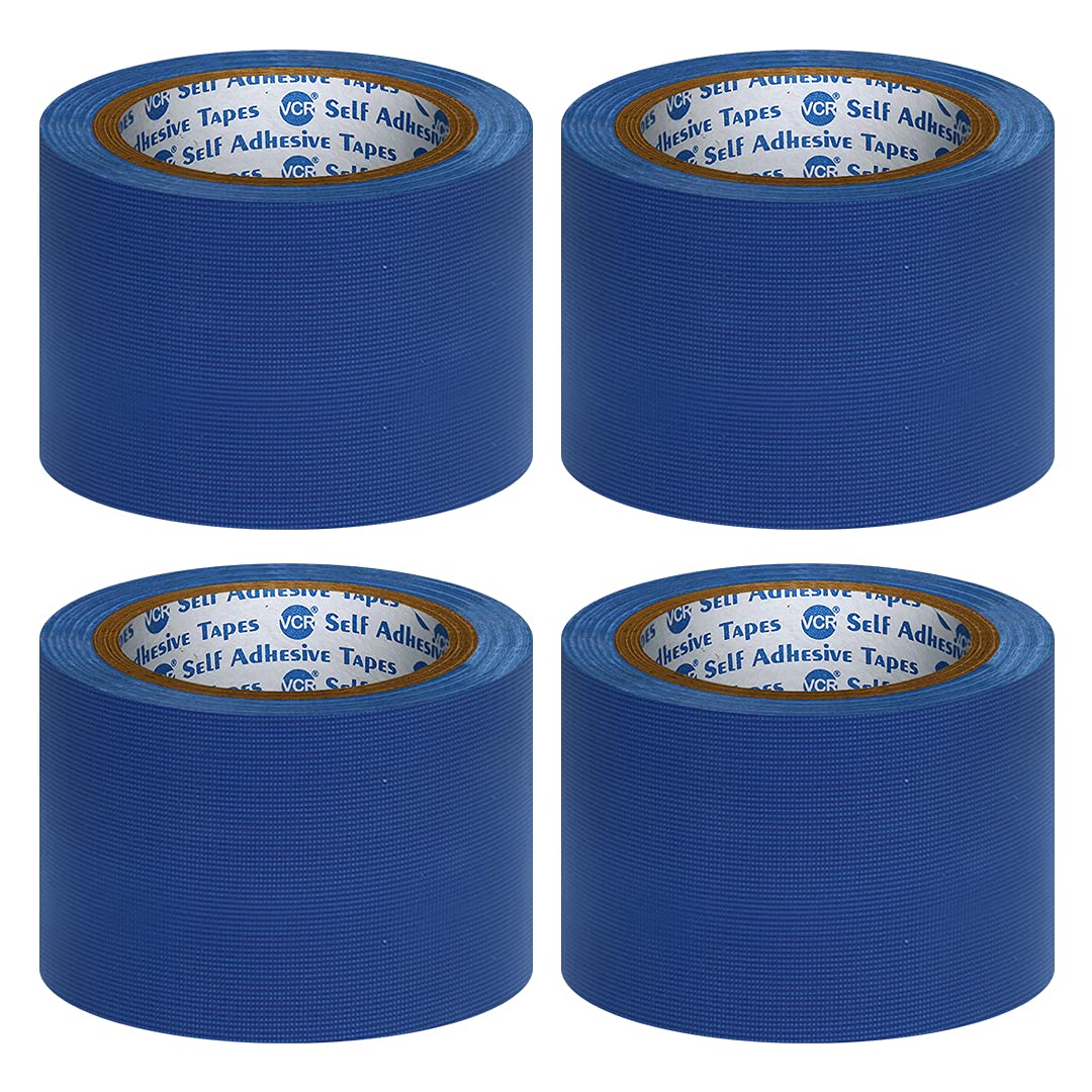 VCR Blue Duct Tape - 18 Meters in Length 72mm / 3" Width - 4 Rolls Per Pack - Strong Book Binding Tape - Waterproof Heavy Duty Duct Tape (B07SV217QF) Amazon Price History, Amazon Price Tracker