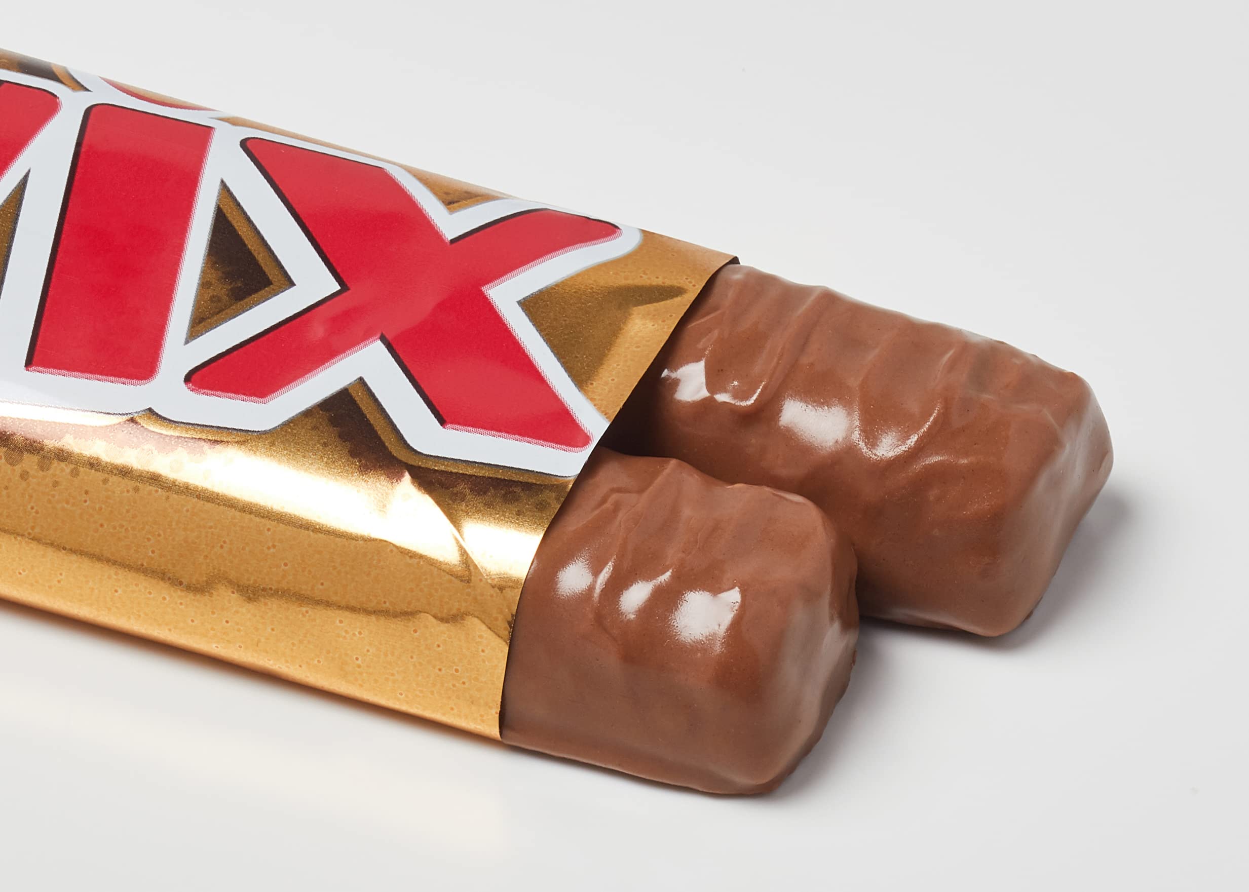 TWIX, Barres chocolat au lait avec biscuit nappage caramel - 1 Boite de 32 barres individuelles de 50g (L'emballage peut varier)