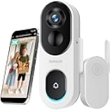 BOTSLAB 2K Doorbell Camera Wireless with Head-to-Toe View, No Monthly Fee, Video Doorbell with 2-Way Audio, Human Detection, 5200mAh Battery, 2.4Ghz WiFi