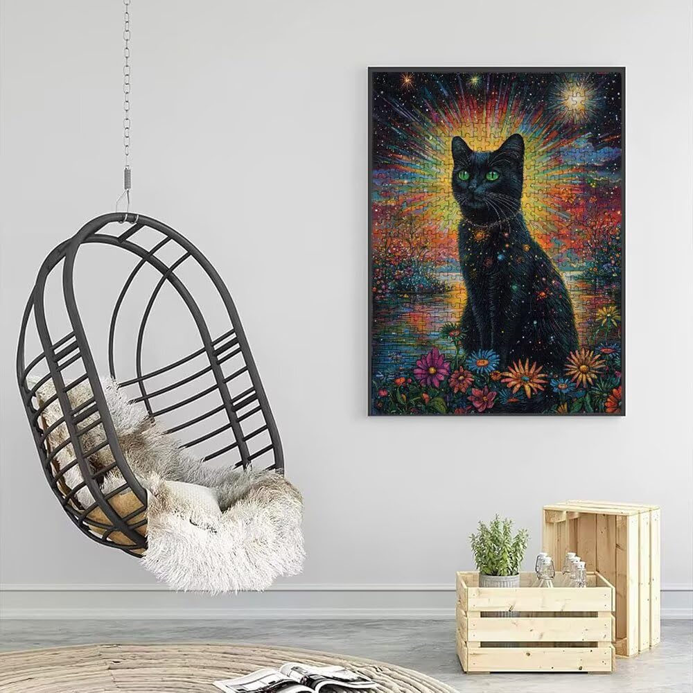 Fantasy Katze Puzzle 4000 Teile, Klassische Puzzles, Geschicklichkeitsspiel Puzzle für Erwachsene, Puzzlespiele für Die Ganze Familie, Mit Schöner Verpackung, Dekoration Puzzles DX0YL3-698