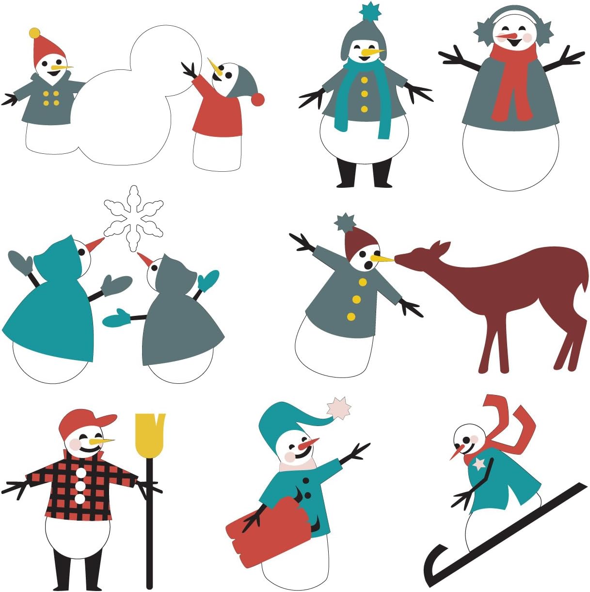 Cricut Seasonal Cartridge, Snow Folks