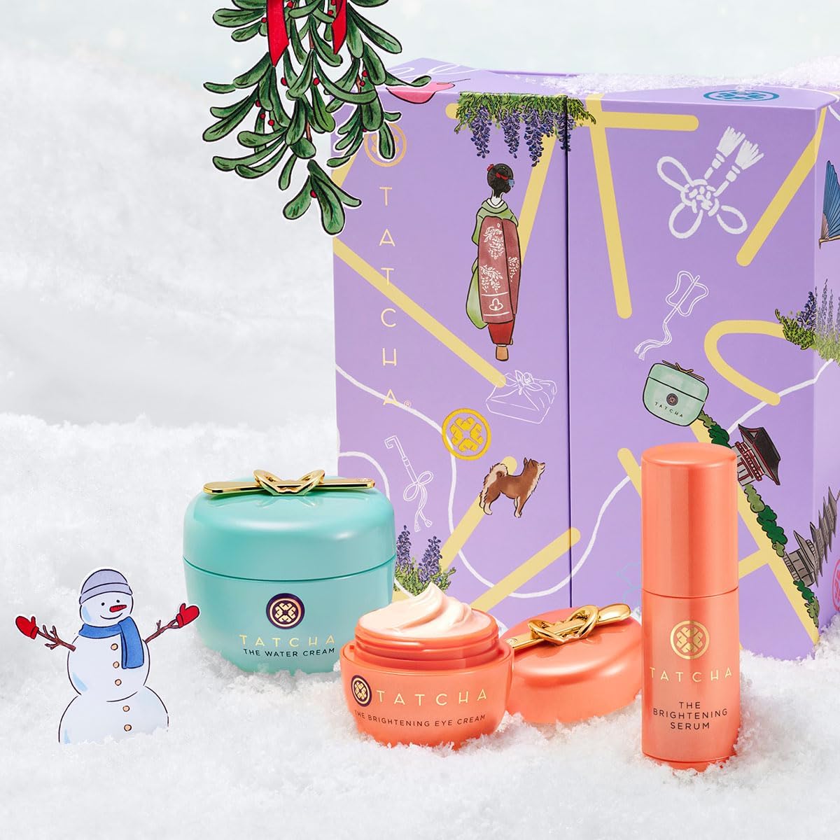 TATCHA Clear Pores, Bright Skin Set | Gift Set - The Water Cream, The Brightening Eye Cream, and The Travel-Sized Brightening Serum ($170 Value) - Image 3