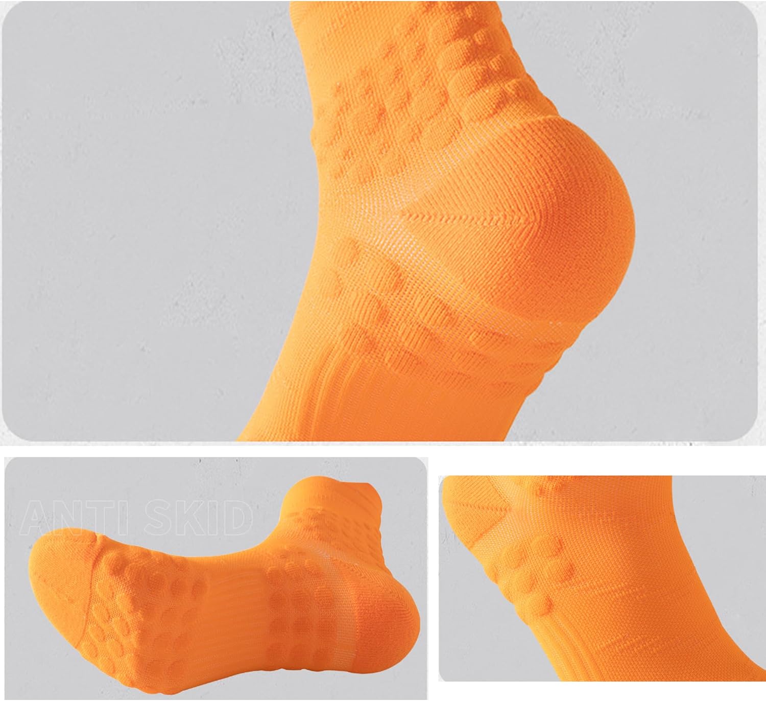 Athletic Ankle Socks 6Pack Thick Protective Sport Comfort Cushioned Running Crew Towel Socks 6-10 (US, Alpha, One Size, Regular, Regular, Style A) - Image 6