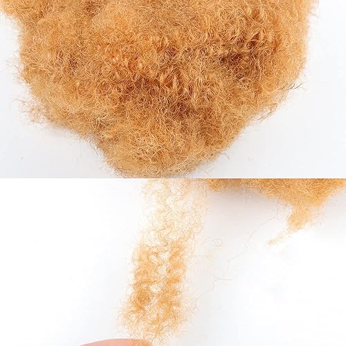 Vista 25 de Extensiones de cabello humano afro Kinkys a granel para extensiones de rastas afro rizado a granel, rizos de reparación, torsión, trenzado, pelo