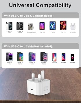 Google Pixel Fast Charger for Google Pixel 9/9 Pro/9 Pro XL/9 Pro Fold/10/10 Pro/10 Pro XL/10 Pro Fold/8 P.ro/8/8A, 30W USBC Charger Plug and Cable 2M, Power Adapter Plug UK with Type C Charging Cable