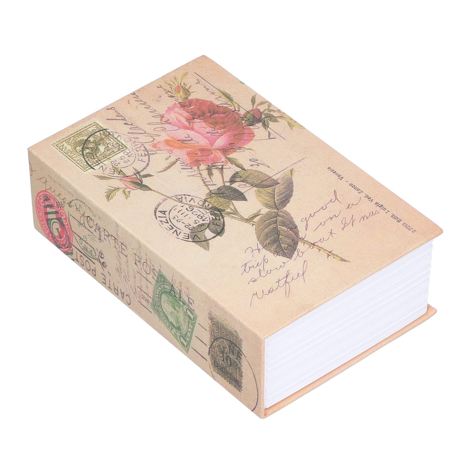 BORDSTRACT Buchsafe Box, Book Safe mit Zahlenschloss und Geldkassette Papierseiten getarnt als Buch Buchsafe Tresor Wertsachen Versteck für Büro und zu Hause 18 x 12 x 6 cm