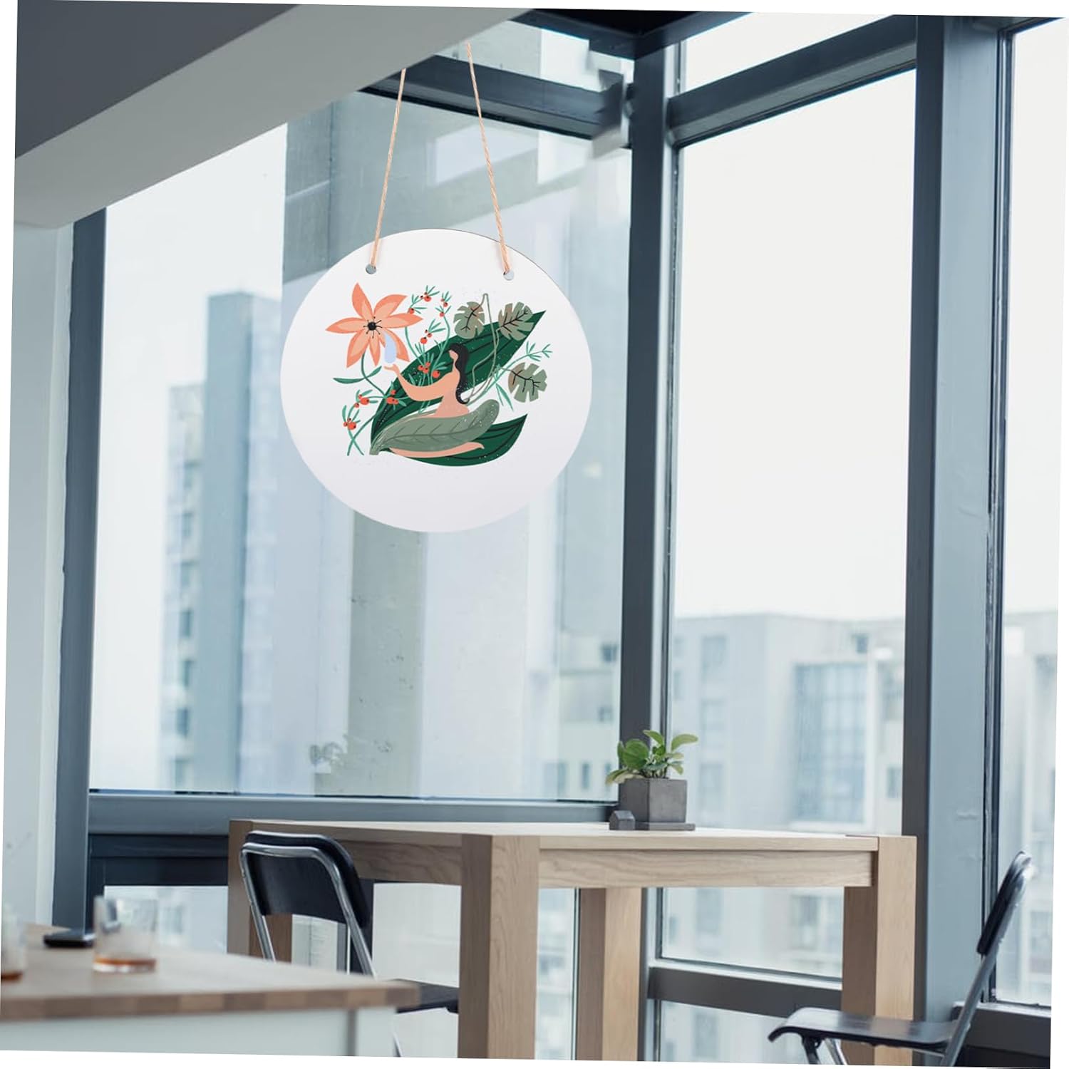 2pcs Sublimation Hanging Wood Sign Blank Plaque for Crafts for Home Decor Seasonal Decorations and Special Occasions Design